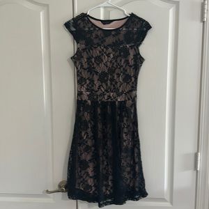 Black lace dress